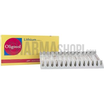 Oligosol Lithium trinkbare L&ouml;sung in Ampullen - Schachtel mit 28 Ampullen