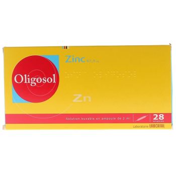 Oligosol Zink trinkbare L&ouml;sung in Ampullen - Packung mit 28 Ampullen