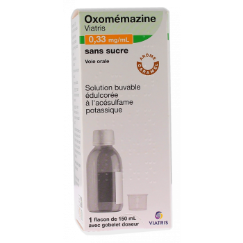 OXOMEMAZIN MYLAN 0,33 mg/ml ZUCKERFREIE Lösung zum Einnehmen - Flasche mit 150 ml