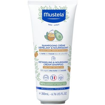 Mustela - 200ml Tube entwirrende & pflegende Creme-Shampoo.