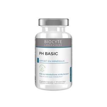 pH-basische Mineralien-Alkalisalze Biocyte - Dose mit 90 mikroverkapselten Kapseln