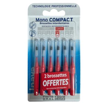 Mono Compact Interdentalbürsten Inava - Box mit 4 Bürsten + 2 geschenkt