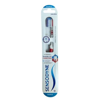 Weiche Zahnbürste Sensodyne - eine Zahnbürste
