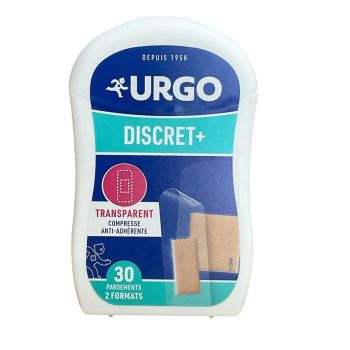 Diskrete + transparente Pflaster Urgo - Schachtel mit 30 Pflastern