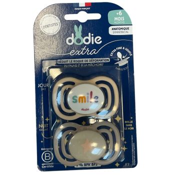 Extra anatomische Schnuller 6 Monate und älter Dodie - 2er Pack Schnuller