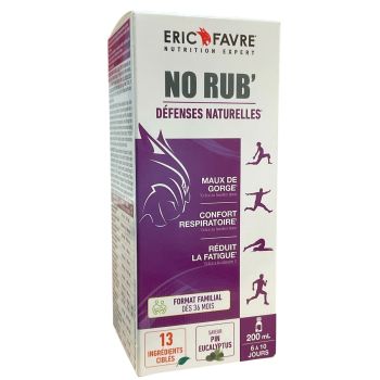 No rub' natürliche Abwehrmittel Eric Favre - Flasche mit 200ml