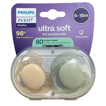 Ultra weiche Schnuller 6-18 Monate Avent - 2er Pack Schnuller