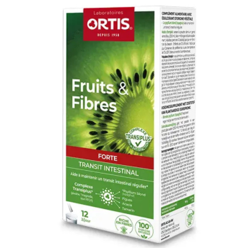 Früchte und Ballaststoffe für den Darmtransit Ortis - Schachtel mit 12 Sticks