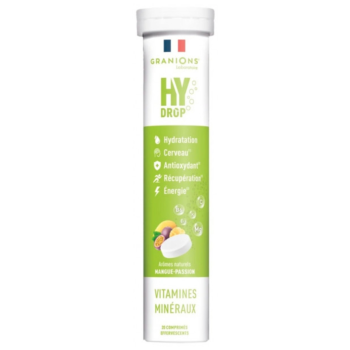 Hydrop Lösung zur Hydratation Mango-Geschmack Granions - Tube mit 20 Brausetabletten