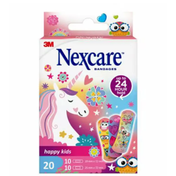 Glückliche Kinder Pflaster Nexcare - Schachtel mit 20 Pflastern