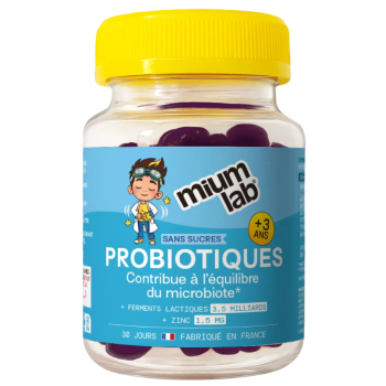 Probiotika f&uuml;r Kinder ohne Zucker Mium Lab - 30 Gummies Dose