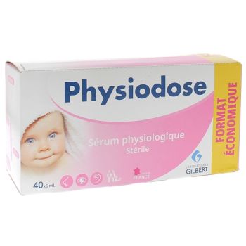 Physiodose sterile Kochsalzlösung Gilbert - Packung mit 40 Einzeldosen à 5 ml