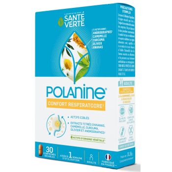 Polanine Atemkomfort Gesundheit Grün - Packung mit 30 Tabletten