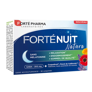 Forté Nacht Natura ohne Melatonin Forté Pharma - Packung mit 30 Tabletten