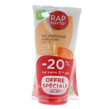 Rap phyto gel tonic leichte Beine Zitrusduft - 2er-Pack mit 150 ml Tuben