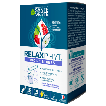 RelaxPhyt Stressspitzen Gesundheit Grün - Box mit 15 Sticks