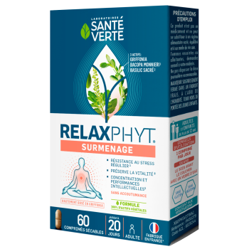 RelaxPhyt Überlastung Gesundheit Grün - Packung mit 60 Tabletten