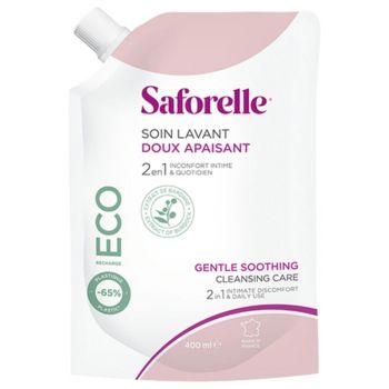 Saforelle sanfte Waschpflege für die Intimhygiene - Nachfüllpackung mit 400 ml