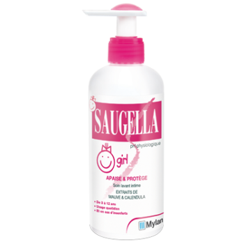 Mädchen sanfte Waschemulsion Saugella - Flasche mit 200 ml