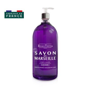 Marseiller Seife Lavendel Beauterra - Pumpflasche 1L