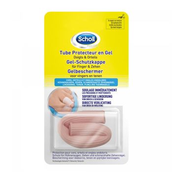 Scholl Gel-Schutzrohr für Finger & Zehen - Schachtel mit einem Rohr