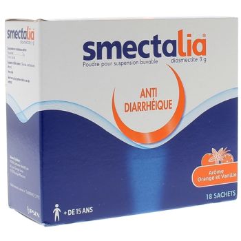 Smectalia 3g akute Durchfall Orange-Vanille-Geschmack - 18 Beutel