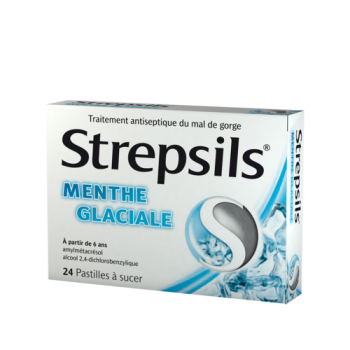 Strepsils mit eisiger Minze Lutschtabletten - Packung mit 24 Tabletten