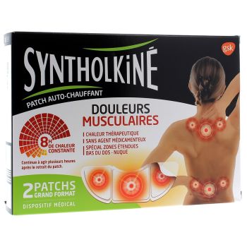 Wärme-Patch Syntholkiné für Rückenschmerzen - 2 Pflaster