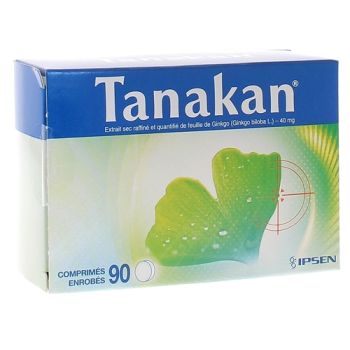 Tanakan 40mg Filmtabletten - Packung mit 90 Filmtabletten