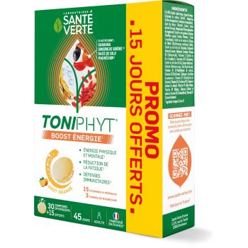 Toniphyt Energie Booster Gesundheit Grün - 30 Tabletten + 15 geschenkt