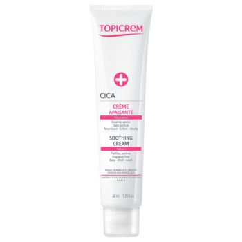 CICA beruhigende reparierende Creme für empfindliche und gereizte Haut Topicrem - Tube mit 40 ml