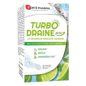 TurboDraine Aktiv Limited Edition Forté Pharma - Packung mit 20 Tabletten