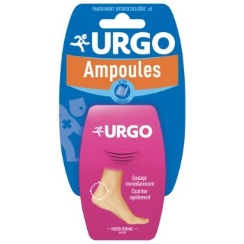 Blasenpflaster Ferse mittlere Größe Urgo - 5 hydrokolloide Pflaster