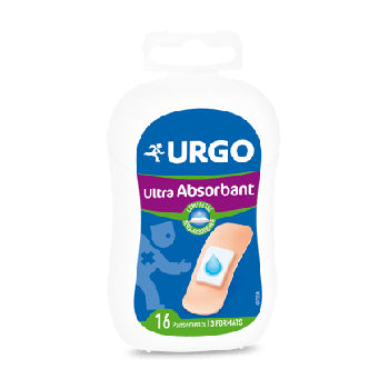 Ultrasaugfähiges Urgo-Pflaster - Schachtel mit 16 Pflastern