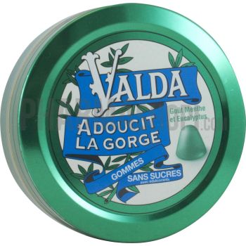 Valda Gummis Minze und Eukalyptus ohne Zucker - Dose mit 50 g