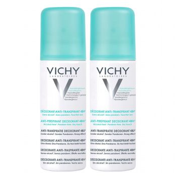 Antitranspirant-Deodorant 48h Vichy - 2er-Pack mit 125 ml Sprays