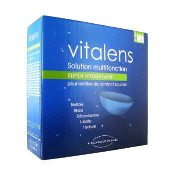 Vitalens multifunktionale Lösung für Kontaktlinsen - 3 Flaschen à 360 ml