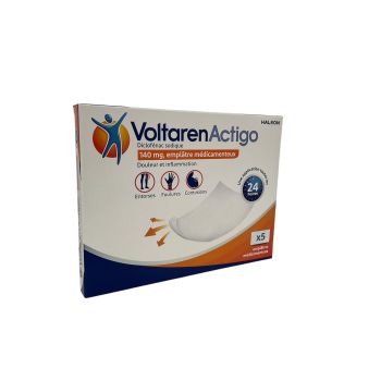 VoltarenActigo 140mg - Packung mit 5 medizinischen Pflastern