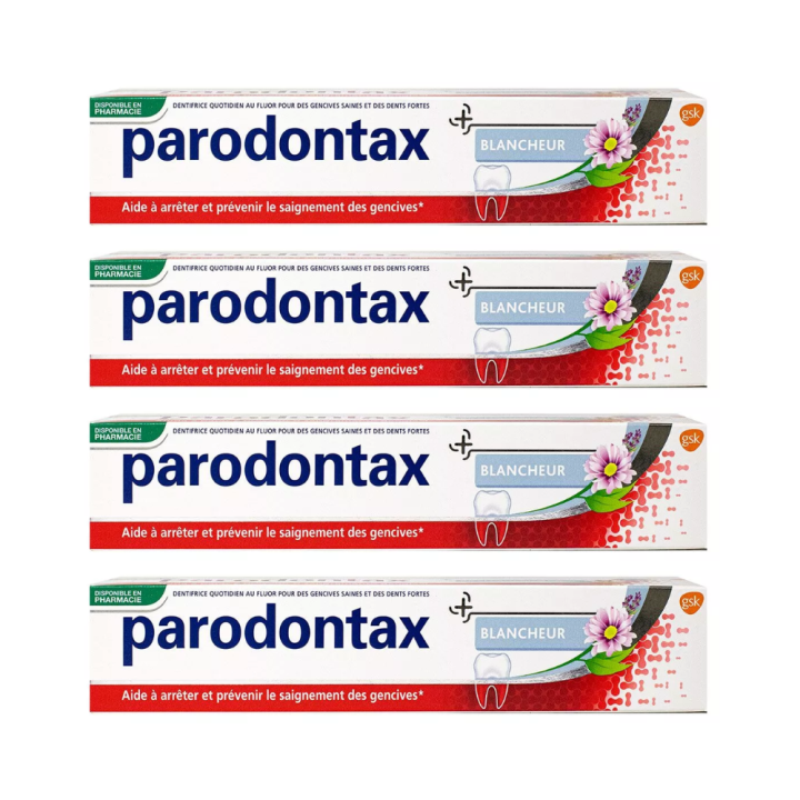Fluorid Zahnpasta Parodontax - 4er Pack mit 75ml Tuben