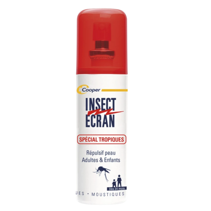 Répulsif anti-moustiques spécial tropiques Insect Ecran - spray de 75ml