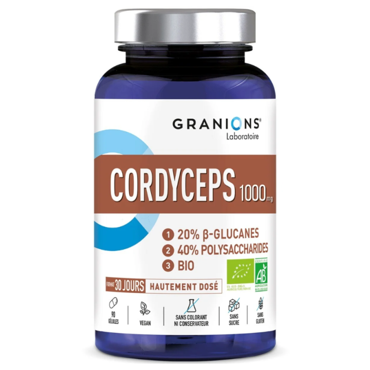Cordyceps 1000mgBIO Granions - Dose von 90 Kapseln