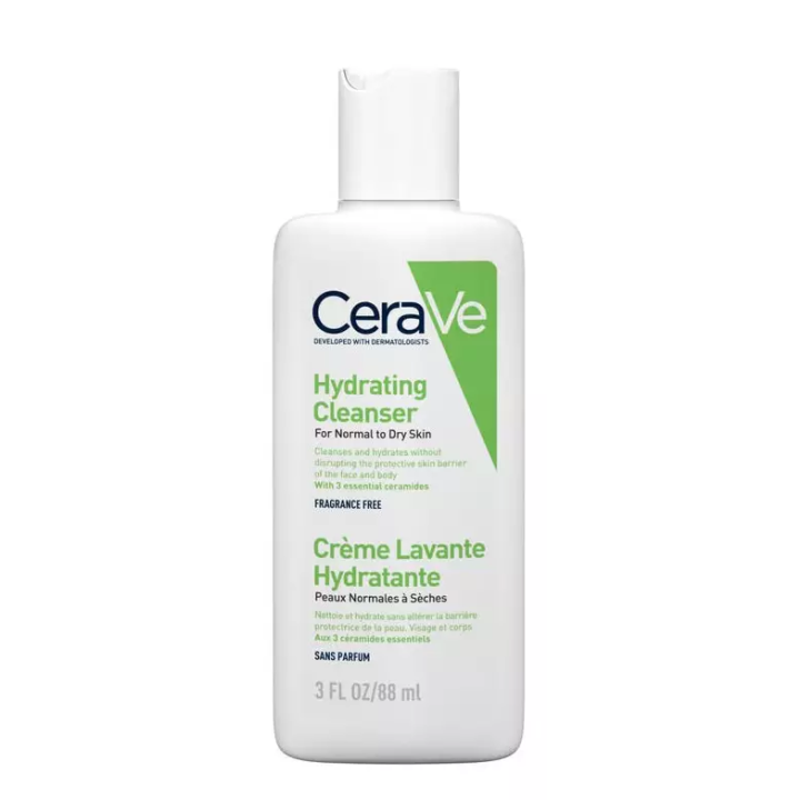 Feuchtigkeitsspendende Reinigungscreme CeraVe - Flasche mit 88ml
