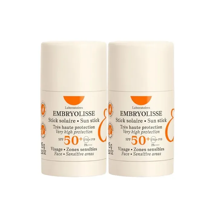 Sonnenschutzstick SPF50+ Embryolisse - 2er-Pack mit 15g Sticks