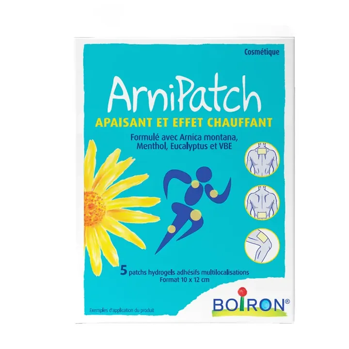 Arnipatch beruhigend und wärmend Boiron - Packung mit 5 Pflastern 10x12cm