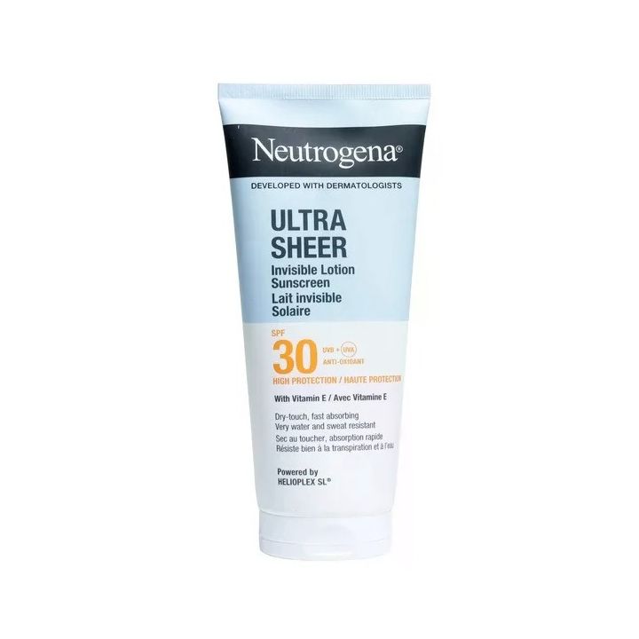Ultra Sheer Körpermilch unsichtbarer Sonnenschutz SPF30 Neutrogena - Tube mit 200ml