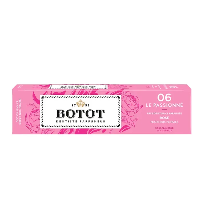 Pâte dentifrice Rose 06 Le Passionné Botot - tube de 75 ml