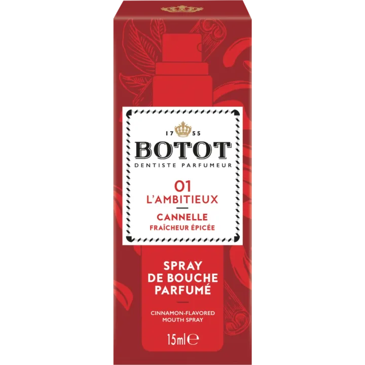 Parfümiertes Mundspray Zimt 01 der Ambitieux Botot - Spray von 15 ml