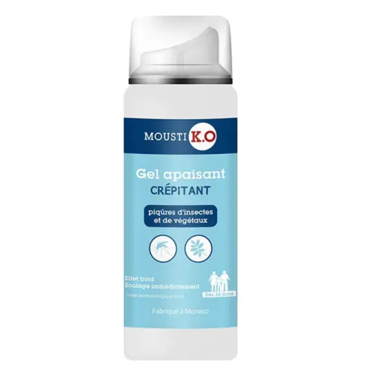 Mousti K.O. beruhigendes Sprudelgel Marke Grün - Flasche mit 50 ml