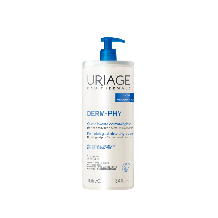 Derm-phy dermatologische Waschcreme Uriage - Pumpflasche 1L