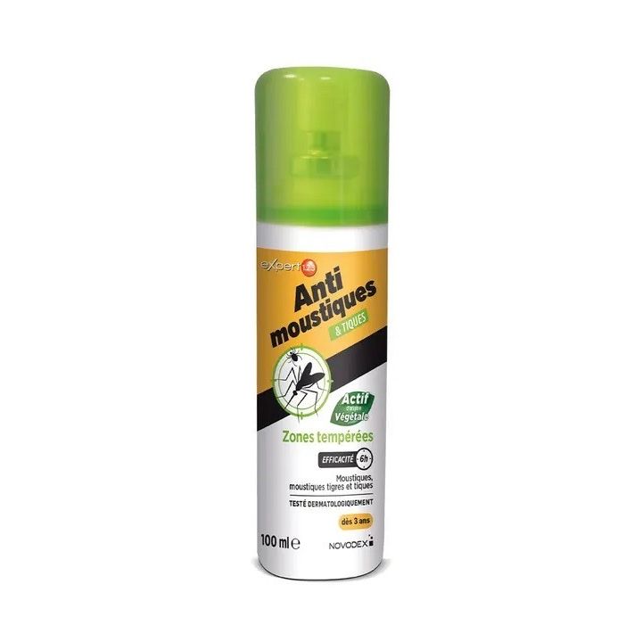 Experte 1.2.3 Insektenschutzspray gegen Mücken und Zecken für gemäßigte Zonen Novodex
